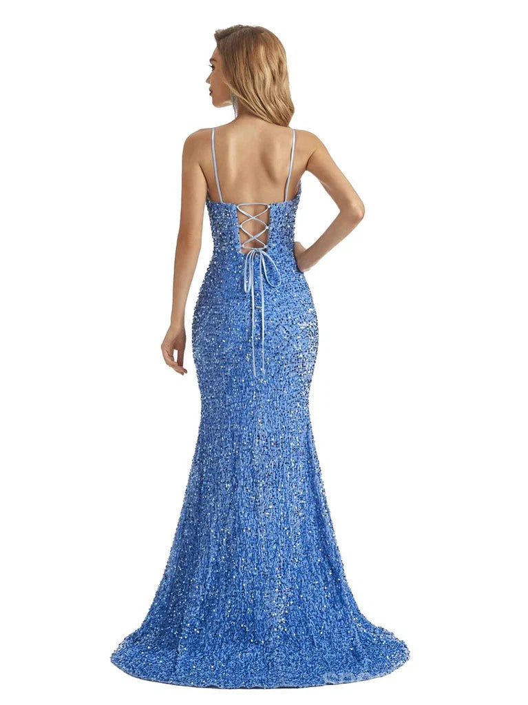 Querida pescoço ouro lantejoulas uma linha barato longo Evening Prom Dresses, Evening Party Prom Dresses, 12350