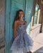 Sparkly A-line Mini Short Prom Homecoming Dresses,Party Dress,CM1017