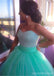 Μια γραμμή Πράσινη Μπάλα Νυφικό Βράδυ φορέματα Prom, τούλια prom φορέματα, φορέματα prom 2017, φορέματα για το χορό, σέξι φόρεμα prom, 17018