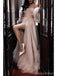 Gorgeous A-line Off Shoulder Side Slit Maxi Long Party Prom Dresses,Evening Dress,13452
