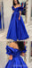 Gorgeous Blue A-line Off Shoulder Sweetheart Maxi Long Party Prom Dresses,Evening Dress,13510