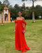 Simple Red A-line Spaghetti Straps Maxi Long Party Prom Dresses,Evening Dress,13514