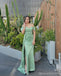 Sexy Green Mermaid Off Shoulder Maxi Long Party Prom Dresses,Evening Gowns,13586