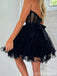 Sexy Black A-line Sweetheart Mini Short Prom Homecoming Dresses Online,CM970