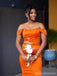 Mismatched Burnt Orange Mermaid Maxi Long Bridesmaid Dresses For Wedding,WG1794