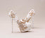 Handmade High Heels Round Toe Pearls Crystal Wedding Shoes, S0038