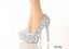 High Heels Handmade Fully Rhinestone Pointed Toe Crystal Wedding Shoes, S031