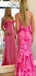 Popular Pink Mermaid Spaghetti Straps Maxi Long Party Prom Dresses,Evening Dress,13440