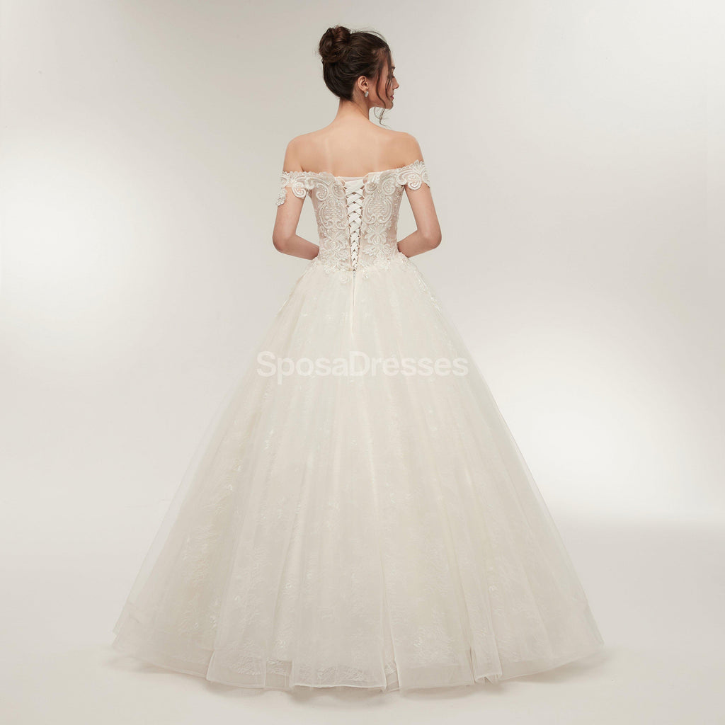 Off Ombro Lace A linha de Baixo de Vestidos de Casamento On-line, Exclusivos Vestidos de Noiva, WD568