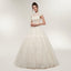 Gola alta A linha laço frisado barato vestidos de casamento on-line, vestidos de noiva baratos, WD569