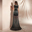 Μαύρο Jewel Δείτε Μέσα Από Γοργόνα Βραδινά Prom Φορέματα, Βραδινά Κόμμα Prom Φορέματα, 12074