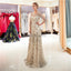 Long Sleeves Sparkly Sequin Mermaid Evening Prom Φορέματα, Βραδινά Πάρτι Prom Φορέματα, 12047