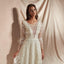 Robes de mariée pas chères en dentelle à manches longues en ligne, robes de mariée uniques à bas prix, WD578