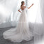 Off Schulter Einfache A-line Scoop Billig Hochzeit Kleider Online, Günstige Brautkleider, WD573