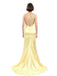 Sirène d'or dos nu sexy longues robes de bal d'étudiants du soir bon marché, 16 robes douces bon marché, 18327