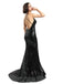 Μαύρο Πούλιες Γοργόνα Βραδινά Φορέματα Prom, Sparkly Σέξι Backless Κόμμα Prom Φόρεμα, Έθιμο Μακρύ Φορέματα Prom, Φθηνά Επίσημα Φορέματα Prom, 17083