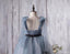 Dusty Blue Tulle Flower Girl Dresses, Vestidos de uma linha para meninas, Vestidos de dama de honra Júnior acessíveis, FG056