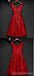 Rouge Dentelle V décolleté perlé Homecoming Robes De Bal, abordable Corset Retour Partie Courte Robes De Bal, parfait Homecoming Robes, CM259
