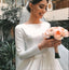 Mangas compridas A linha de vestidos de noiva longos on-line, vestidos de noiva baratos, WD542