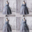 Dusty Bleu Tulle Robes de Fille de Fleur, Une ligne de Petite Fille Robes, Abordable Junior Robes de Demoiselle d'honneur, FG056