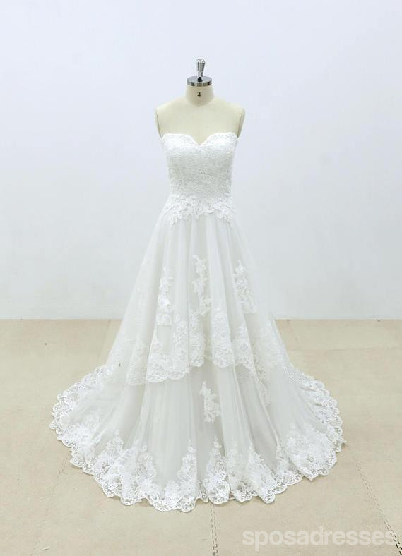 Robes de mariée uniques en ligne à prix abordable en dentelle chérie en ligne, WD392
