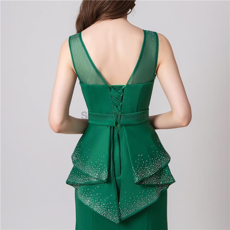 Κομψό Scoop Σμαραγδένια Πράσινη Γοργόνα Βράδυ Φόρεμα Prom, Βραδινό Κόμμα Prom Φορέματα, 12103