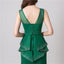 Élégant Scoop Emerald Green Mermaid Evening Prom Robes, Robes de bal soirée, 12103