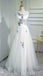 Simple, Élégant, les Femmes de la Mode de la Broderie Blanche Long de la Soirée, Robes de Bal, Populaire à Bas prix à Long 2018 Partie des Robes de Bal, 17301