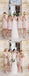 Conjunto Junior Pretty Short Lace Knee-Length Blush Pink Mini Personal Make Discount Bridesmaid Dress, WG115