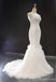Spaghetti Straps Ruffle Mermaid Cheap Wedding Dresses Online, Robes de mariée bon marché, WD620