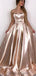 Robes de bal de soirée bon marché sans bretelles en or scintillant, robes de bal de soirée, 12162