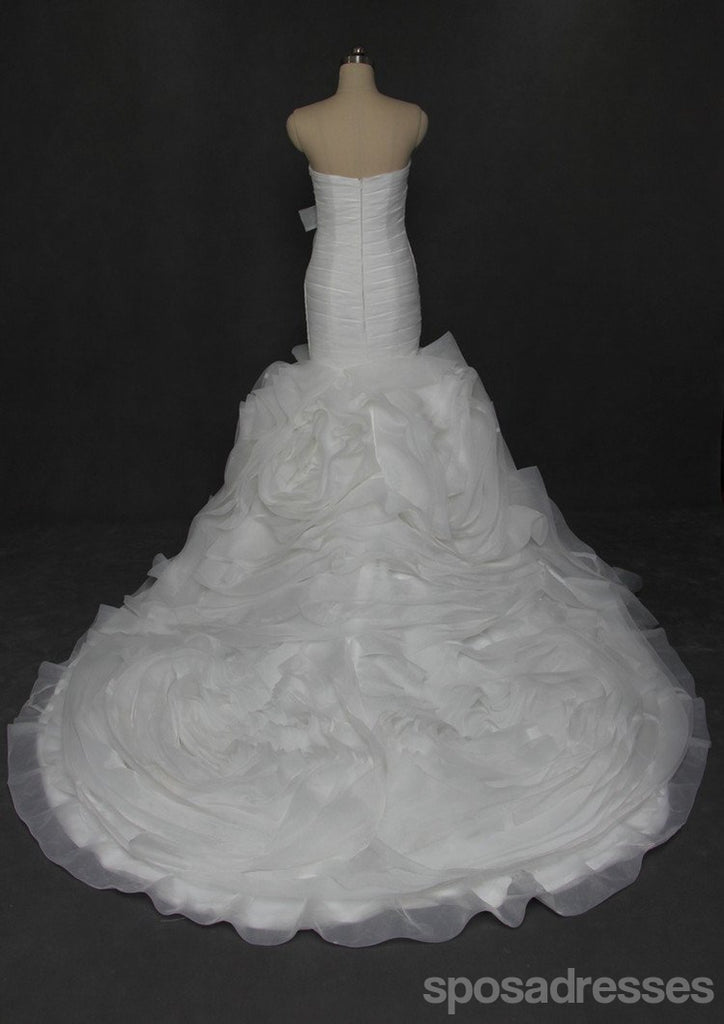 Querida Strapless Organza Sereia Vestidos de Noiva sob medida Vestidos de Casamento, Vestidos de Casamento Baratos, WD210