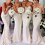 Sirène sexy longues robes de demoiselle d'honneur en ligne peu coûteuses du cœur douces les plus populaires, WG137