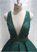Robe de bal scintillante vert émeraude à col en V, robes de bal pas chères, robes de bal de soirée, 12156