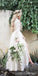 Manches longues en Dentelle de Cou Bijou Modeste pas Cher Robes de Mariée en Ligne, pas Cher Uniques de Robes de Mariée, WD598