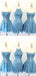 Robes de bal courtes courtes pas chères bleues en ligne, Robes de bal courtes pas chères, CM836
