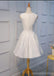 Exclusivo branco Lace Applique baratos curtos regresso a casa vestidos online, CM666