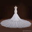 Decote Mermaid Lace Cauda Longa de Casamento de Luxo Vestidos de Noiva sob medida Vestidos de Noiva, Casamento Acessível Vestidos de Noiva, WD246