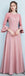 Empoeirado rosa até o chão comprimento incompatível simples baratos dama de honra vestidos on-line, WG518