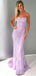Sereia de cadarço sem encosto sexy vestidos de baile para os estudantes da tarde longos de cor lilás, 16 vestidos doces alfandegários baratos, 18466