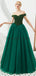 Verde esmeralda Off Ombro de Uma linha Longa Noite de Baile, Vestidos de Noite, Vestidos de Festa de Formatura, 12129