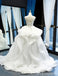 Scoop Ball Robe Dentelle Corsage Volants Robes de mariée bon marché en ligne, Robes de mariée bon marché, WD622
