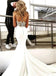 Cintas de espaguete laço vestidos de noiva sereia on-line, vestidos de noiva baratos, WD637