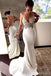Les spaghetti attachent des robes de mariée de sirène de lacet les robes de noce en ligne, bon marché, WD637