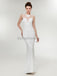 Robes de bal de soirée sirène en dentelle blanc cassé, robes de bal de soirée, 12017