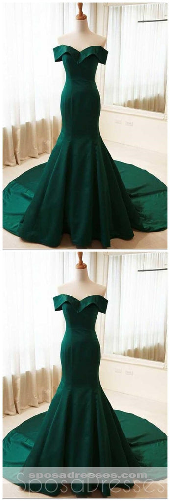 Απλή Σμαραγδένιο Πράσινο Γοργόνα Μακρύ Βράδυ Φορέματα Prom, Φθηνή Γλυκό 16 Φορέματα, 18324