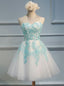 Γλυκιά μου Πράσινο Δαντέλα Homecoming Prom Φορέματα, Οικονομικά Γλυκό 16 Φορέματα, CM355