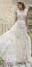 Robes de mariée pas chères à col en V en ligne, Robes de mariée uniques à bas prix, WD602