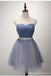 Strapless Sweetheart Two Colours Tulle Homecoming Prom Dresses, Προσιτό κοντό πάρτι Prom Sweet 16 φορέματα, τέλεια φορέματα κοκτέιλ Homecoming, CM356