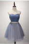 Strapless Sweetheart Two Colours Tulle Homecoming Prom Dresses, Προσιτό κοντό πάρτι Prom Sweet 16 φορέματα, τέλεια φορέματα κοκτέιλ Homecoming, CM356